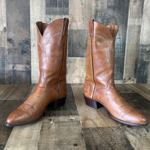 El Dorado Vintage Handmade Western Cowboy Boots Mens 10 D - Picture 10 of 12